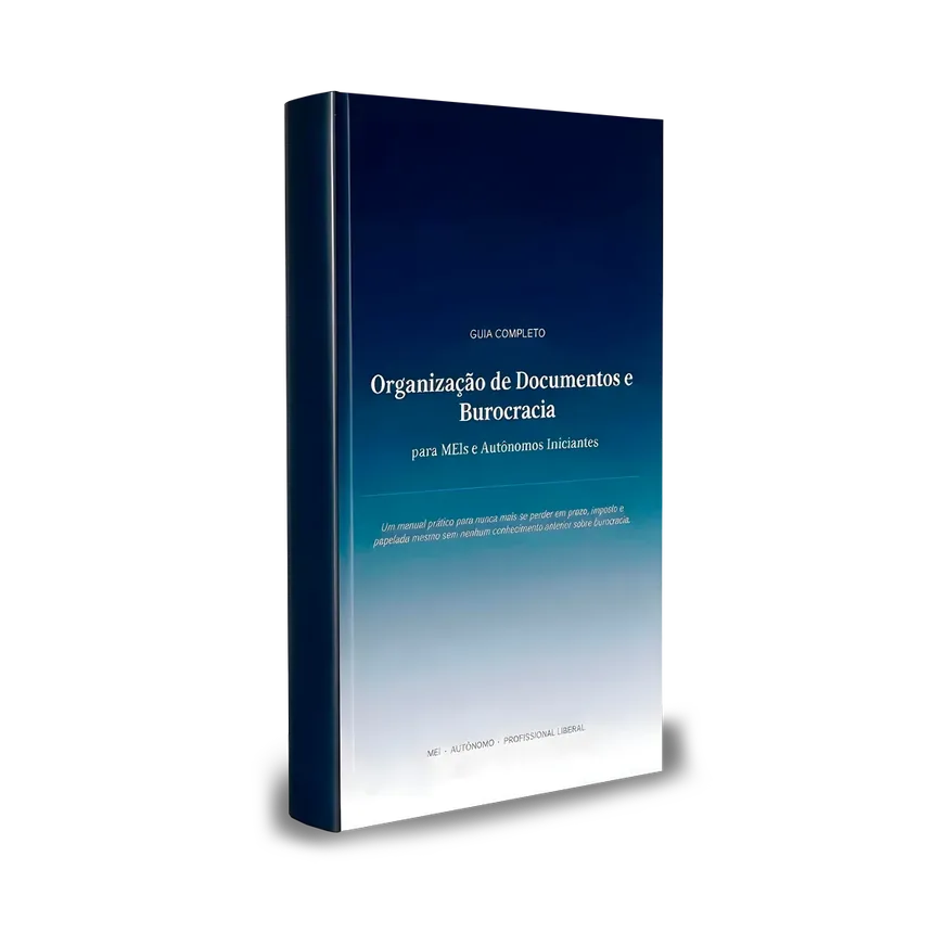 Capa do guia de organização de documentos e burocracia